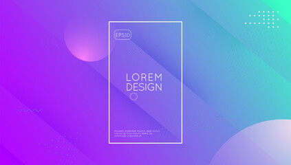 Technology Texture. Paper Music Frame. Blue Modern Background. 3d Layout. Curve Geometry Template. Corporate Ux. Light Landing Page. Purple Technology Texture