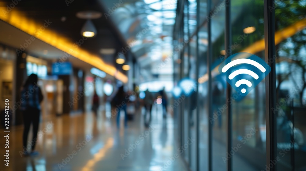 Poster seamless integration: wireless signs in a minimalist context