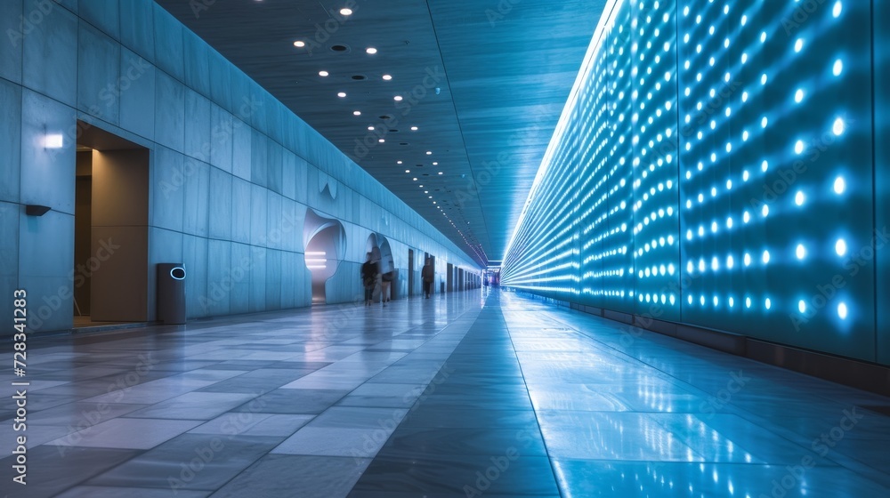 Poster seamless integration: wireless signs in a minimalist context