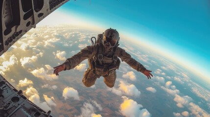 Military paratrooper