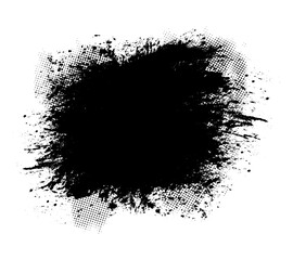 ink splashes, grunge brush stroke, black ink stains on white background vector, black ink splatter on white background, grunge brush strokes vector illustration, a black and white drawing of a paint s
