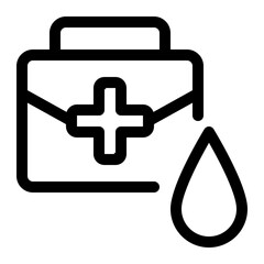 blood donation line icon