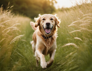 golden retriever running
happy dog ​​runs across the field
joyful dog runs through the grass
Sun
joy
dog
summer
spring
day
clear day
bright day
playing with a dog
happy dog
fluffy dog
beautiful dog