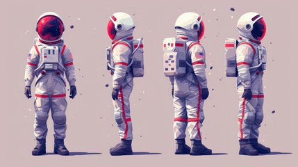 Space Odyssey: Isometric Astronaut Exploration