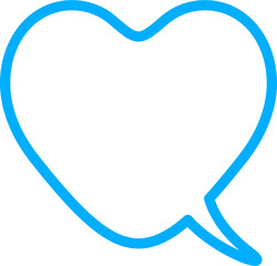 Text talk balloon. Speech bubbles cloud for dialog. Outline comic cloud box for message. Frame shape for comment. Heart sticker