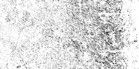 Dust overlay distress grungy effect paint. Black and white grunge seamless texture. Dust and scratches grain texture on white and black background.