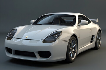 Fototapeta premium View of 3d car