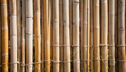 Naklejka premium bamboo fence background