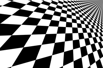 Obraz premium Chess grid seamless moving pattern abstract background