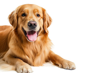 Golden Retriever Dog on Transparent Background