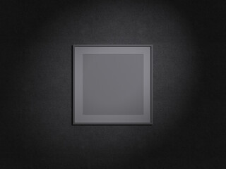 Minimalist Monochromatic Poster Frame Mockup