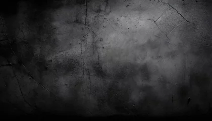 Fototapeten black dark black grunge textured concrete stone wall background © Debbie
