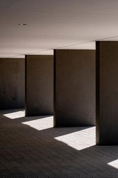 Abstract architectural detail in an urban landscape