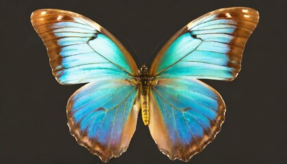 butterfly morpho didius morpha isolate