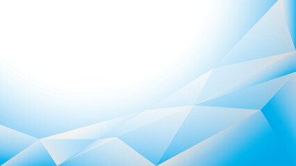 Abstract geometric blue and white color background with polygon, low poly pattern. Vector illustration.