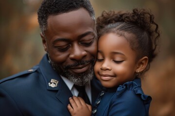 Father-Daughter Moment A Celebration of Black History Month Generative AI