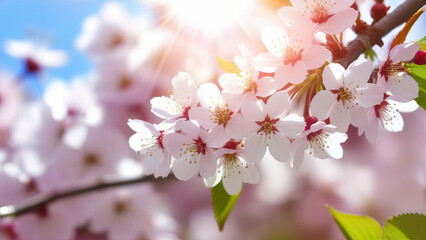 Obraz premium Spring Blossoms Close-Up: Apple Tree Flowers in Detail for Mother's Day