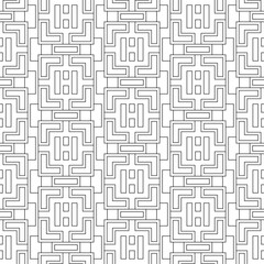 Vector seamless pattern. Modern stylish texture. Monochrome, linear abstract background.