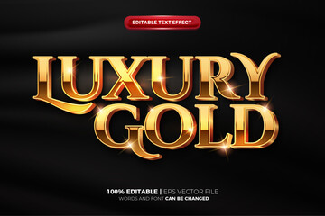 Luxury Gold 3d editable text effect 050224