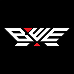 BWE letter logo vector design, BWE simple and modern logo. BWE luxurious alphabet design  