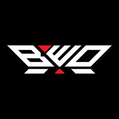 BWO letter logo vector design, BWO simple and modern logo. BWO luxurious alphabet design  