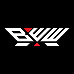BWW letter logo vector design, BWW simple and modern logo. BWW luxurious alphabet design  
