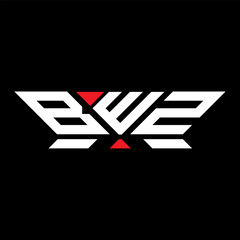 BWZ letter logo vector design, BWZ simple and modern logo. BWZ luxurious alphabet design  