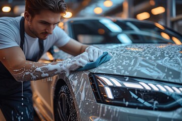 Washing a Car in the Month of April Generative AI