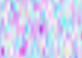 Holograph Dreamy Banner. Neon Paper Overlay, 80s, 90s Music