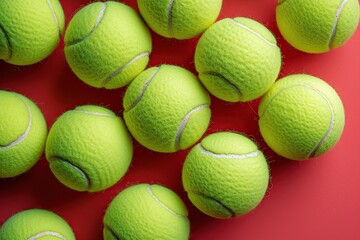 netted tennis balls