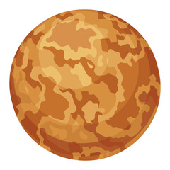 Solar system design icon element. Galaxy discovery and exploration. Astronomy science banner design for kids learning. Flat design cartoon style vector illustration