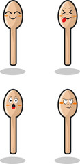 characters and elements for poster of sticker design