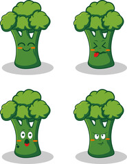 characters and elements for poster of sticker design