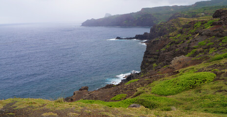 Fototapeta premium Kahakuloa Bay, Island of Maui, Hawaii, United States