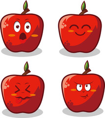 characters and elements for poster of sticker design