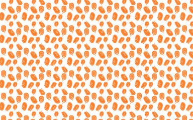 Ready to use floral pattern background or texture. Contains orange color nature leaves. Suitable for textile or fabric manufacturing.