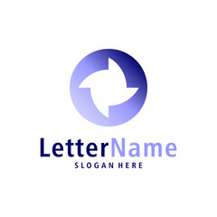 Modern letter O logo design vector. Creative O logo concepts template