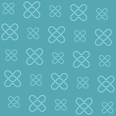 Fototapeta premium Medicine cross Seamless Medical Pattern isolated