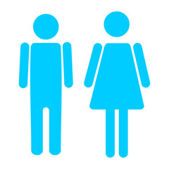 sign icon male and female toilet