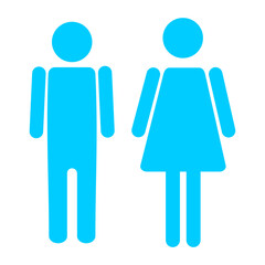 sign icon male and female toilet