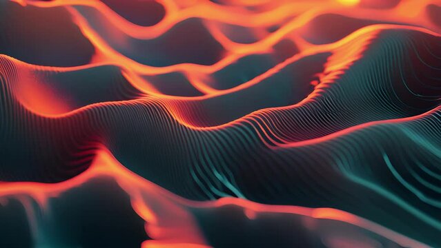 Bold and abstract patterns pulsate in sync with the beat creating a mesmerizing and energetic visual display. The colors change and shift with each beat adding to the dynamic