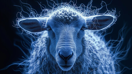 Electic sheep  - obrazy, fototapety, plakaty