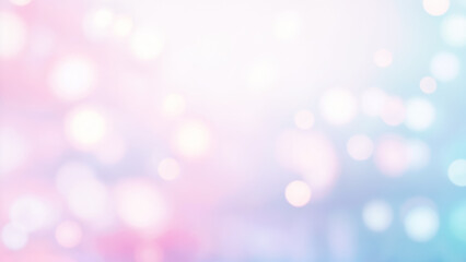 soft pastel gradient with bokeh lights in the background.
