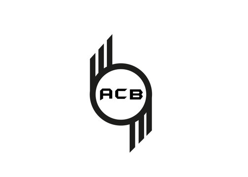 ACB letter logo vector design white color background . ACB letter logo and icon design