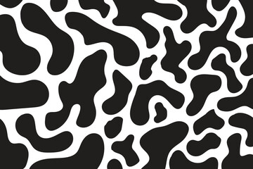 Set of organic blobs shape, Rounded abstract organic shapes collection. Shapes of cube, pebble, inkblot, drops and stone silhouettes.