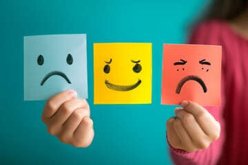 Positive Psychology Emoji kindness Smiley, Icon Illustration visual data interpretation. Smiling cartoon rejoinder. Big grin sympathy happy smile. rhetorical criticism stress management - obrazy, fototapety, plakaty