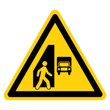 Warning Watch Out For Traffic Symbol Sign, Vector Illustration, Isolate On White Background Label. EPS10