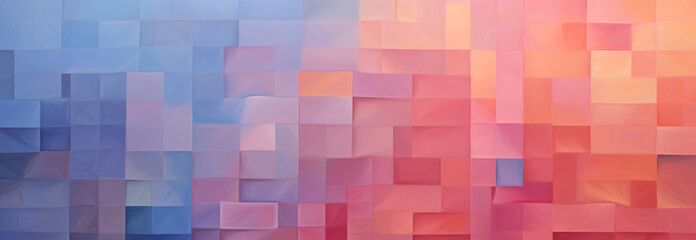 Fototapeta na wymiar an abstract gradient paint background in pink, blue and orange, in the style of woven color planes