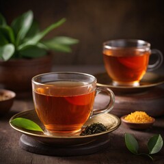 Cups of Tea on a Table