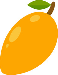 mango flat vector illustration icon
